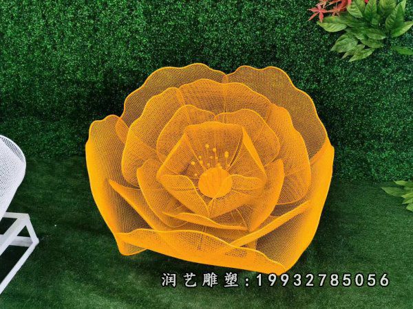 不锈钢花雕塑 (137)