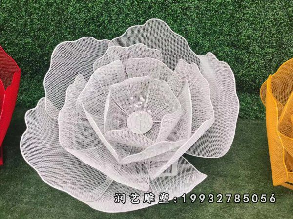 不锈钢花雕塑 (138)