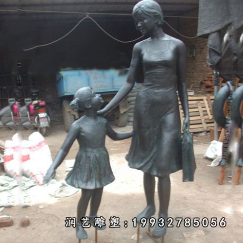 购物铜雕 (2)