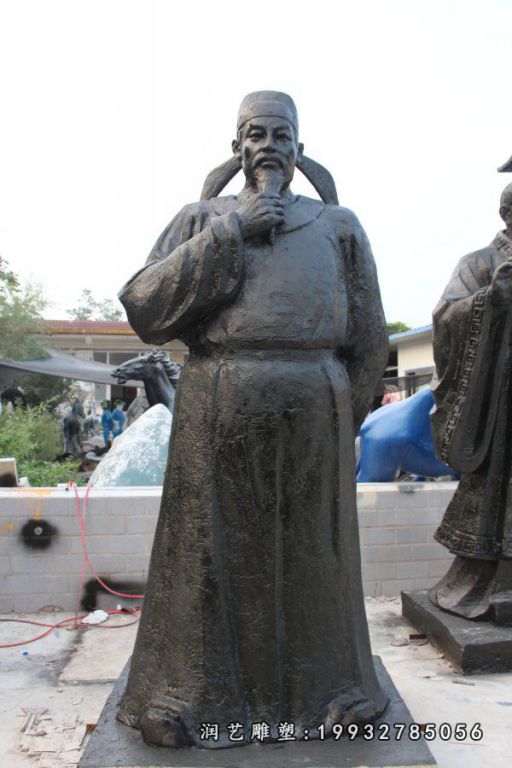 古代人物铜雕 (11)