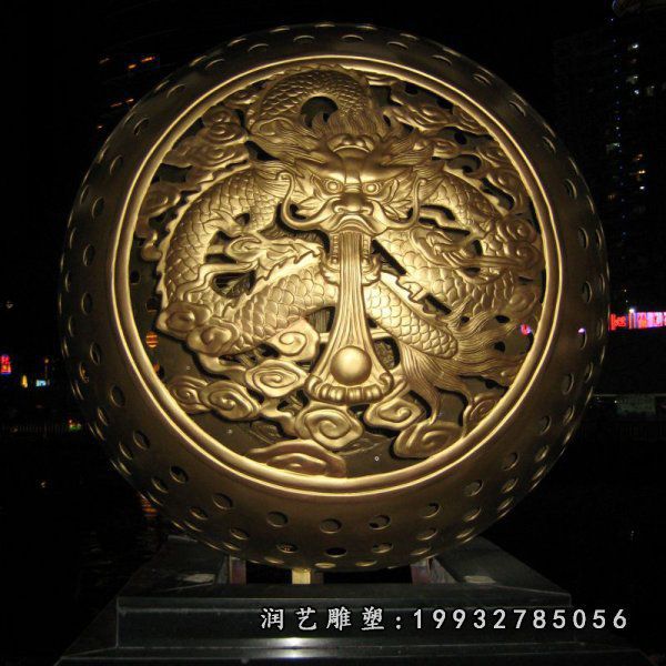 不锈钢圆球雕塑 (2)