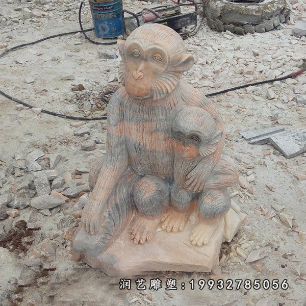猴子动物石雕 (57)