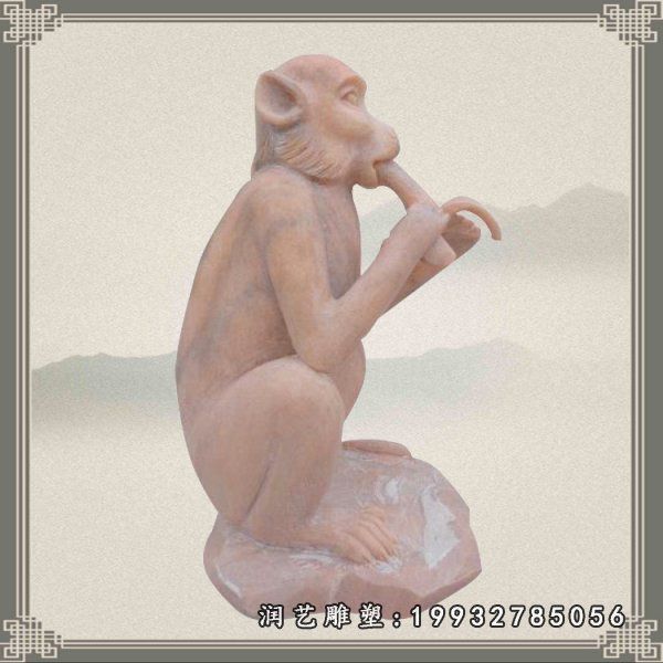 猴子动物石雕 (52)