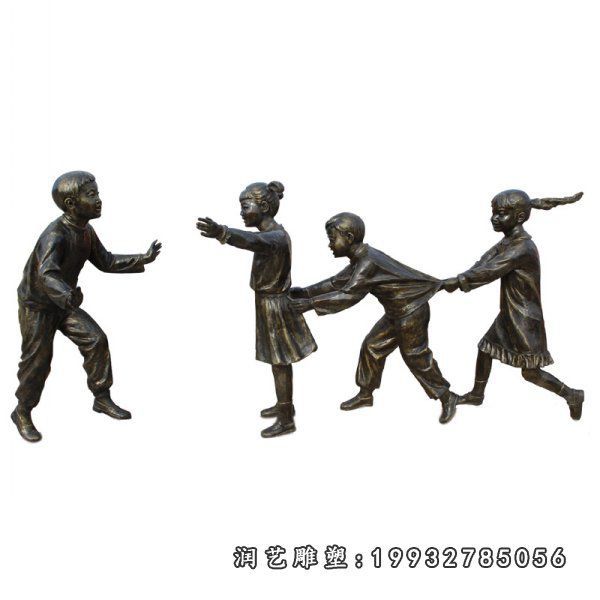 老鹰捉小鸡雕塑 (10)
