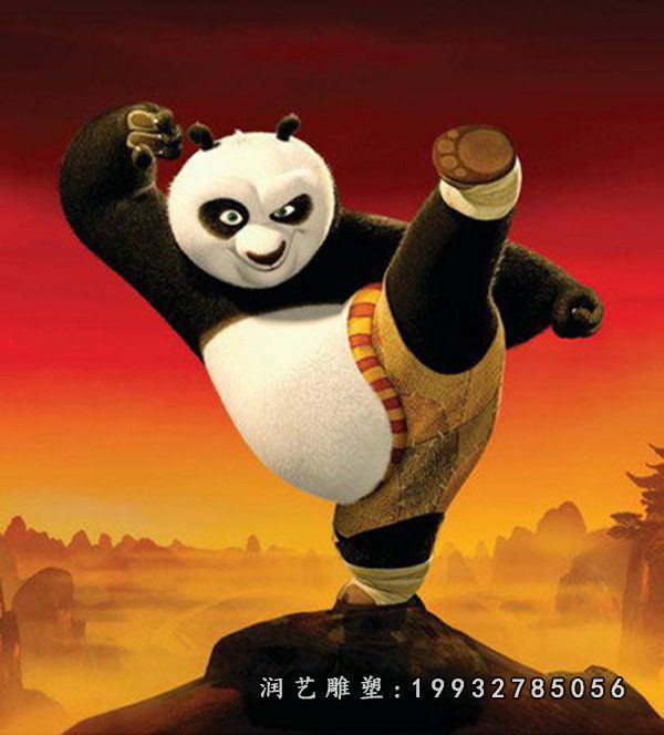 功夫熊猫玻璃钢雕塑 (33)