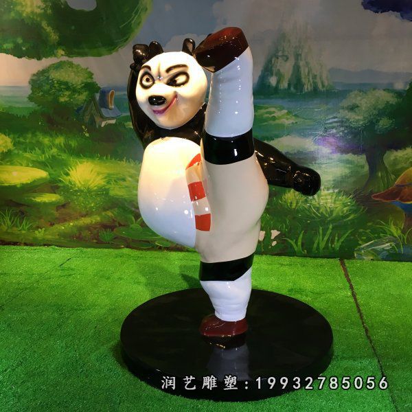 功夫熊猫玻璃钢雕塑 (32)
