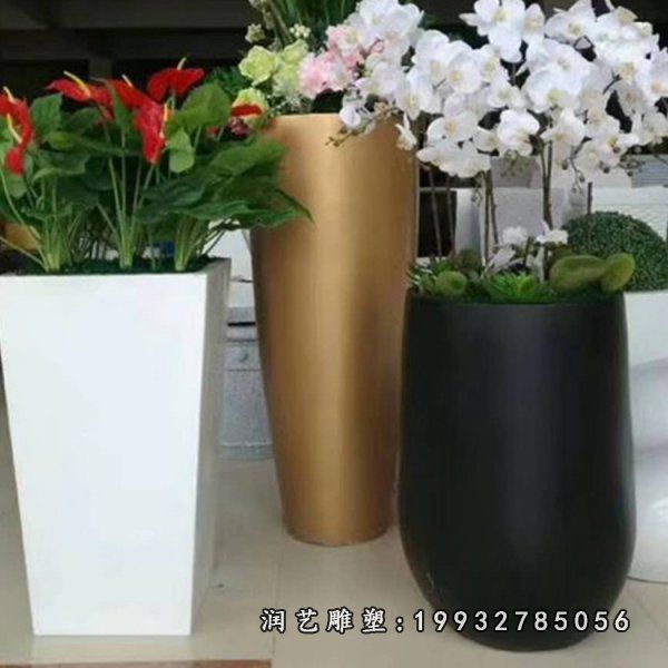 城市玻璃钢花瓶雕塑 (69)