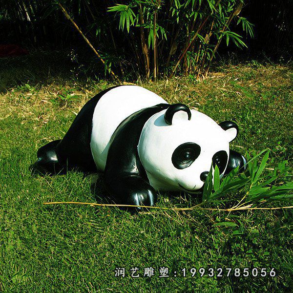 玻璃钢熊猫动物雕塑 (47)
