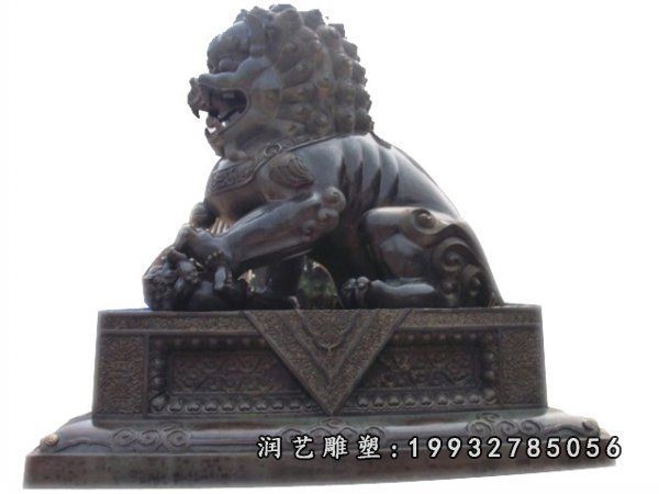 狮子铜雕 (34)