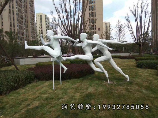 不锈钢跨栏雕塑 (17)