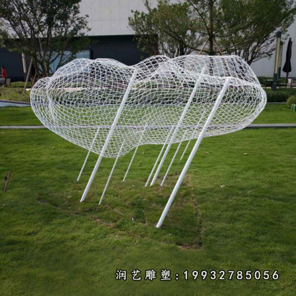 不锈钢云朵雕塑  (15)