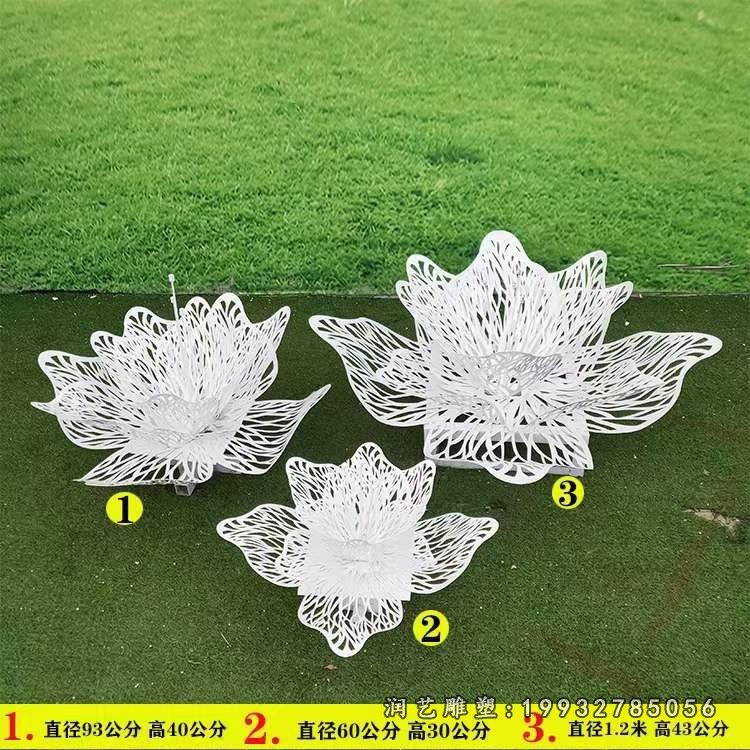 酒店不锈钢花雕塑 (2)