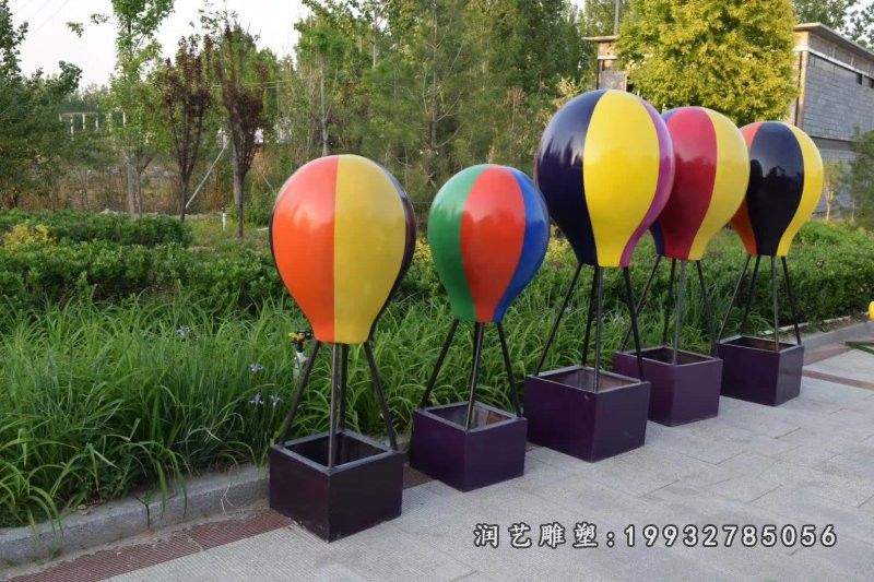 玻璃钢热气球景观雕塑 (2)