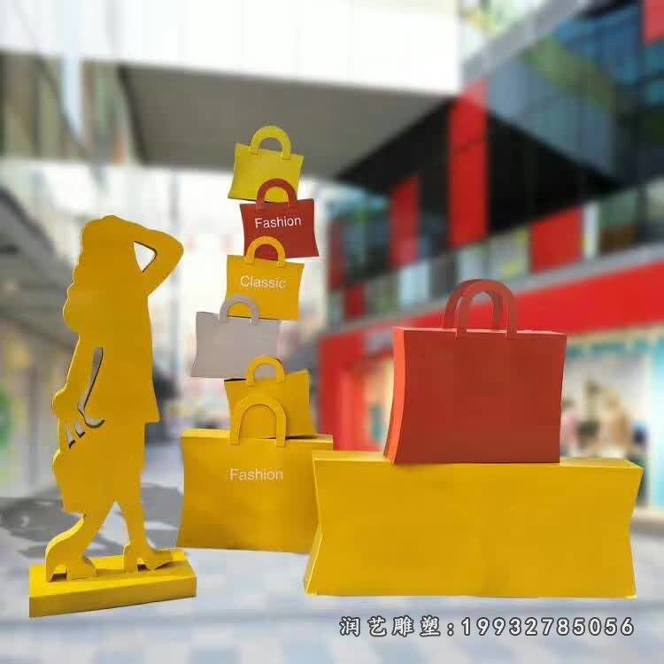 步行街抽象人物不锈钢雕塑 (76)