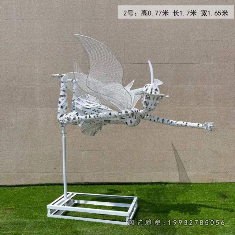 校园不锈钢花仙子雕塑