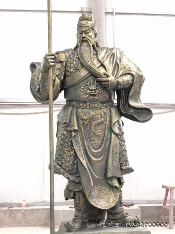 关公铜雕 (17)