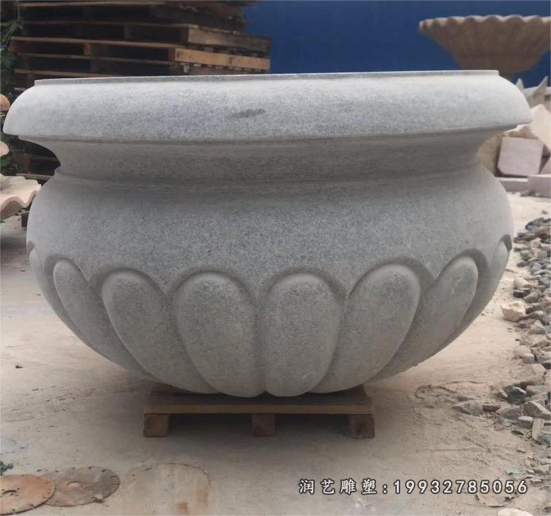 商业街石雕花盆 (5)