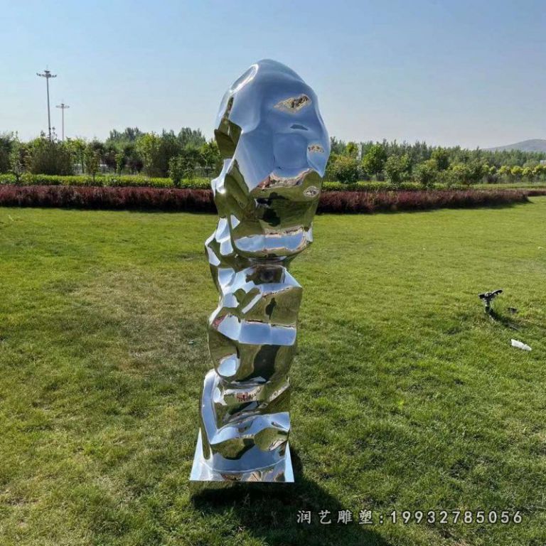 不锈钢太湖石雕塑