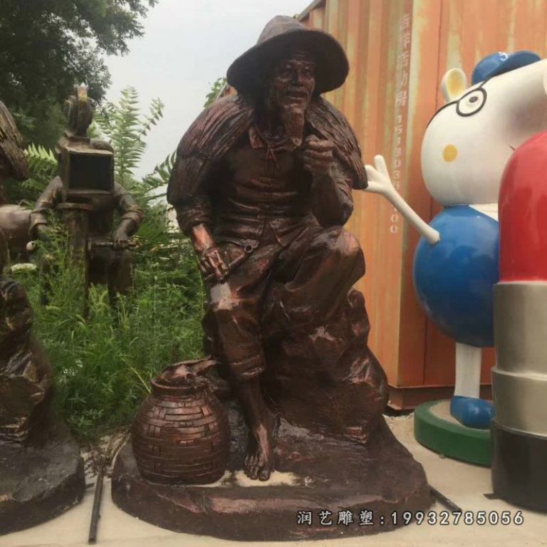 姜太公铜雕 (2)