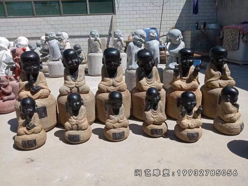企业石雕小和尚 (10)