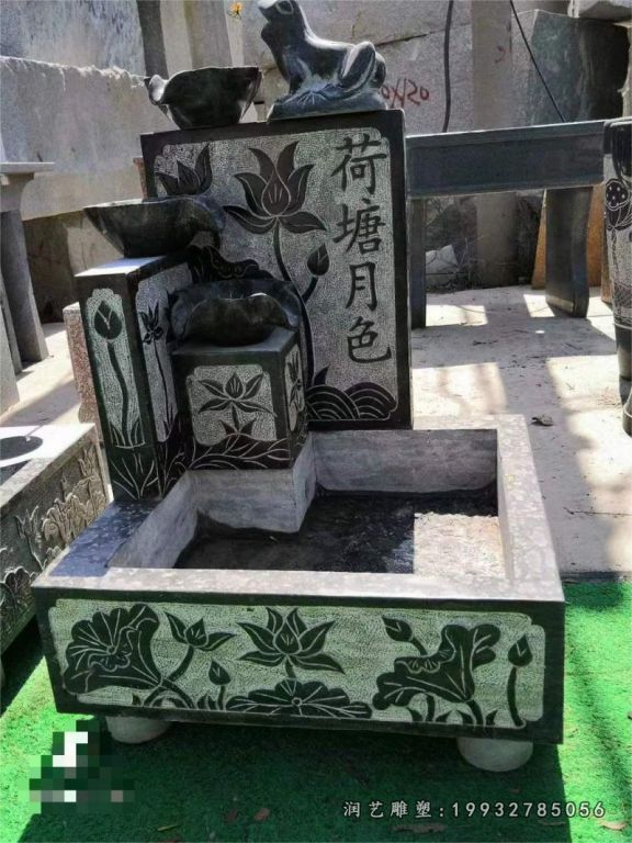 步行街流水池石雕 (10)