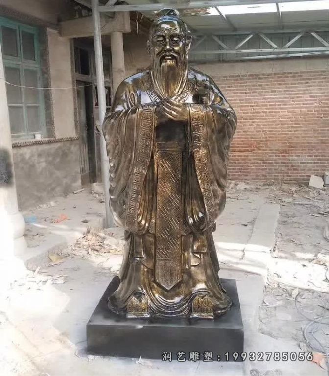 商业街铜雕孔子 (5)