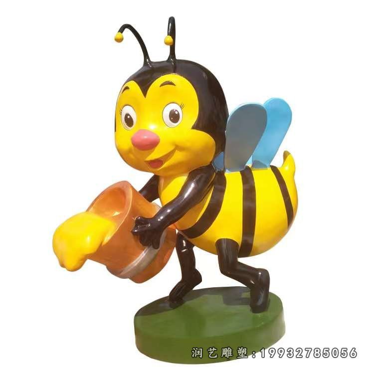 学校玻璃钢蜜蜂雕塑
