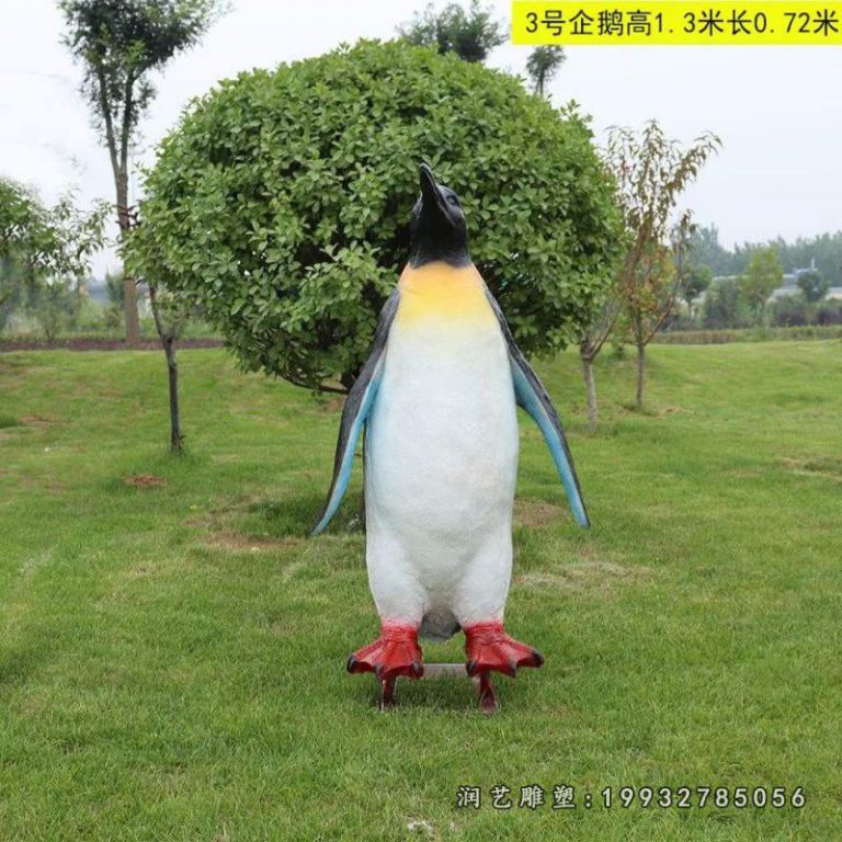公司企鹅玻璃钢雕塑