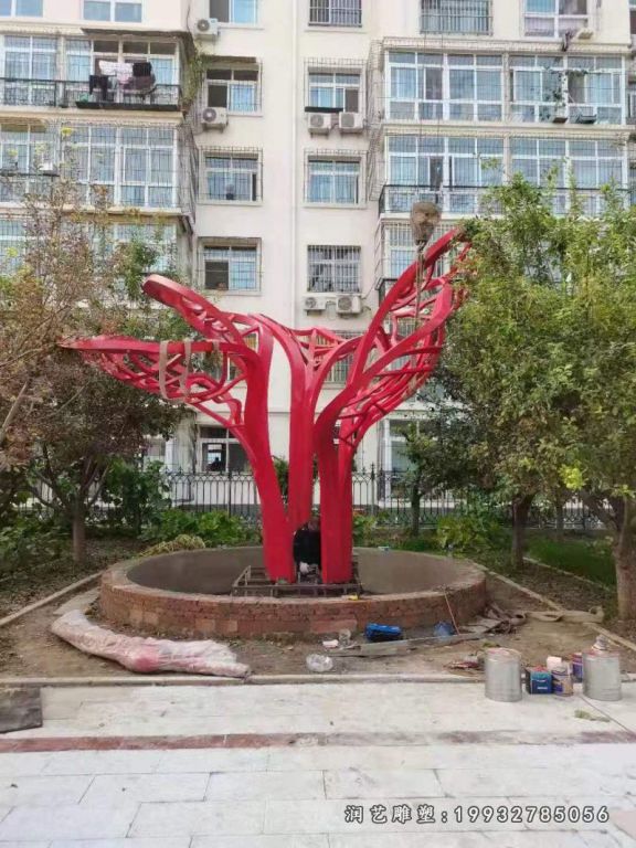 不锈钢树雕塑