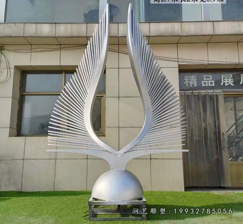 不锈钢抽象雕塑 (111)