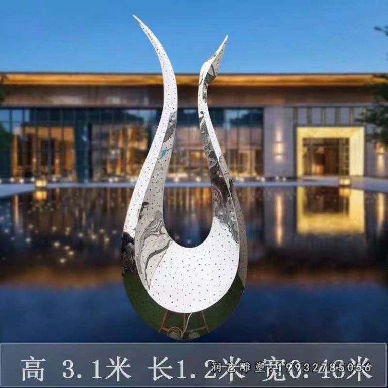 不锈钢翅膀雕塑 (6)