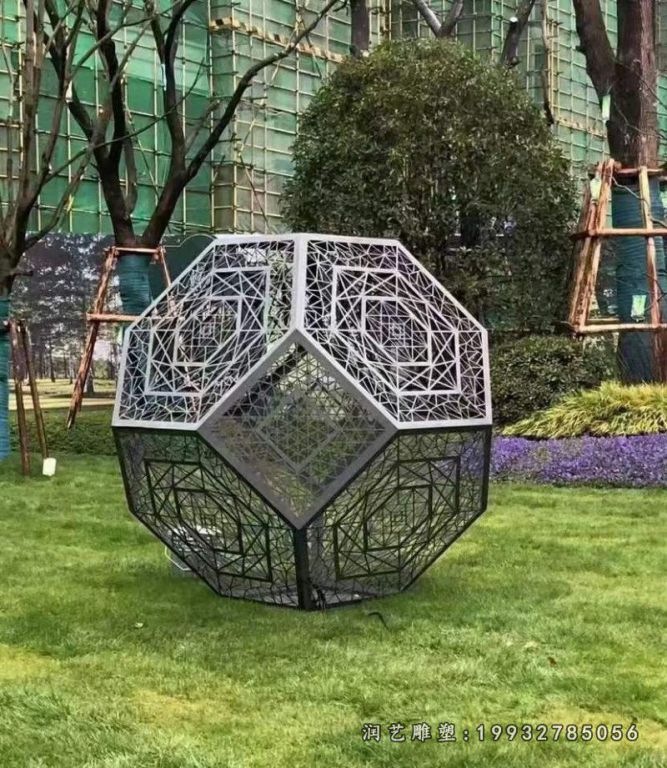 不锈钢创意景观商场雕塑 (1)