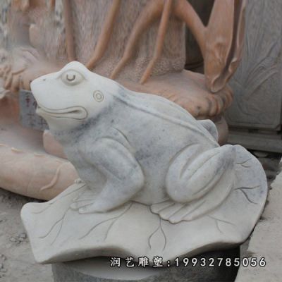 公园动物青蛙石雕