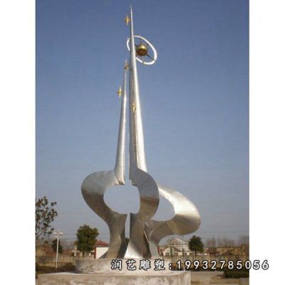 小区不锈钢光辉雕塑