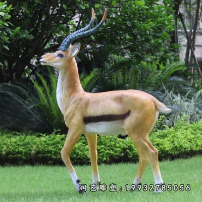 公寓玻璃钢羚羊雕塑