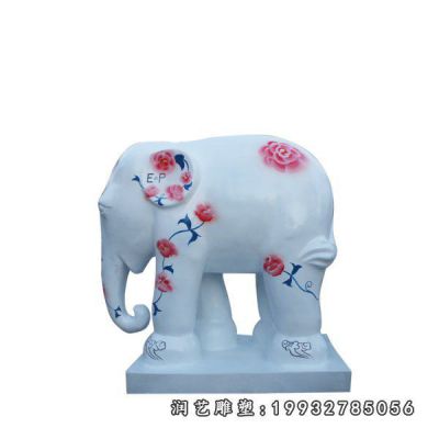 商场玻璃钢大象雕塑