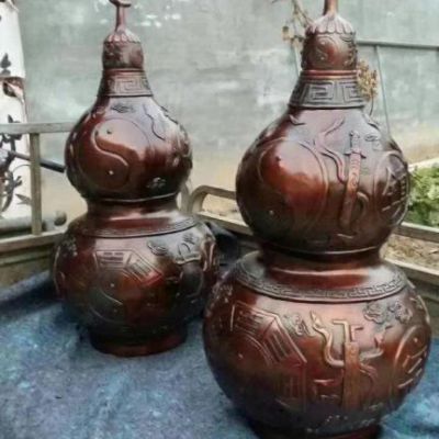 校园葫芦景观铜雕