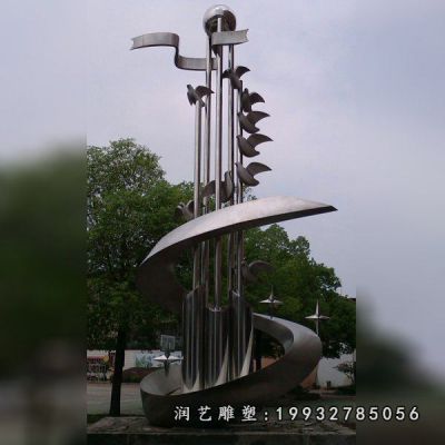 园林不锈钢鸽子雕塑