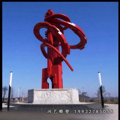 企业不锈钢螺旋雕塑