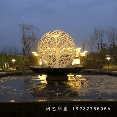 城市不锈钢镂空景观雕塑