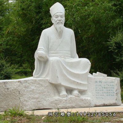 步行街人物苏轼石雕