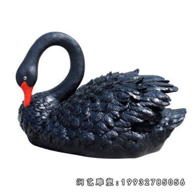 医院玻璃钢天鹅雕塑