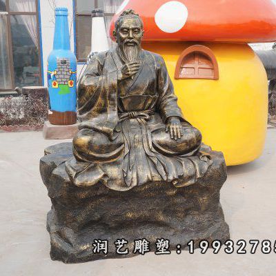 商业街人物张仲景铜雕