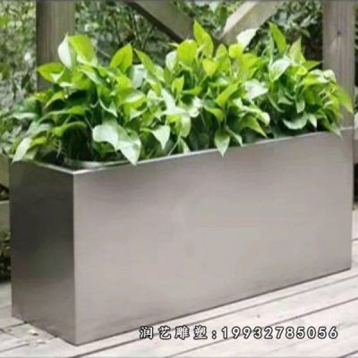 公园不锈钢花盆雕塑