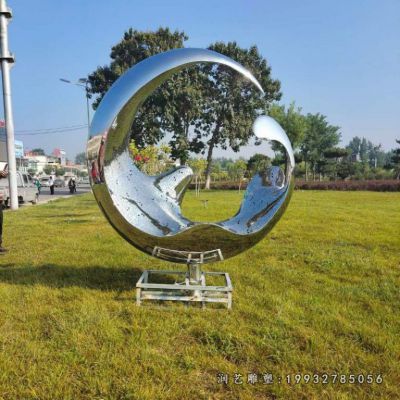 公园不锈钢抽象景观雕塑