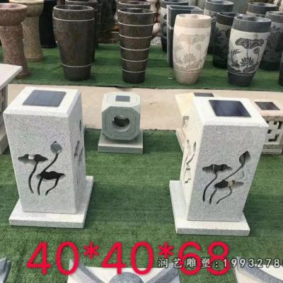 小区石灯景观石雕