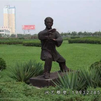 学校太极人物铜雕