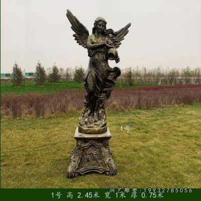 公园天使人物铜雕