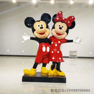 城市玻璃钢米老鼠卡通雕塑
