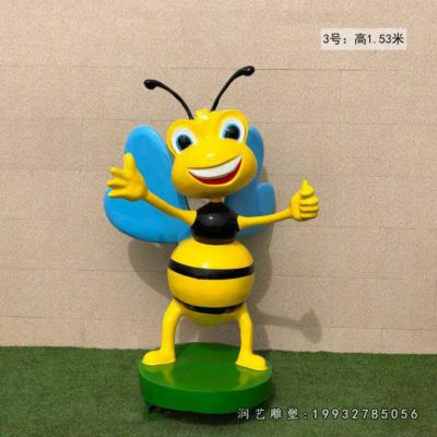 学校玻璃钢蜜蜂卡通雕塑